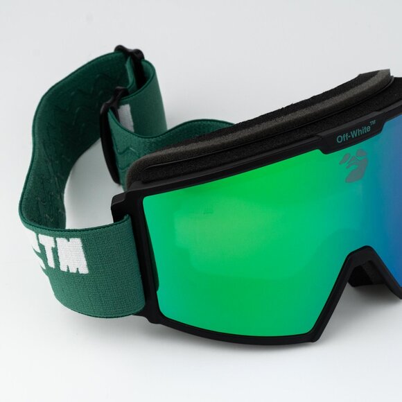 Off-White Ski Goggles Men Black Green Miror OERI055 5555 NEW AUTHENTIC - Picture 5 of 13